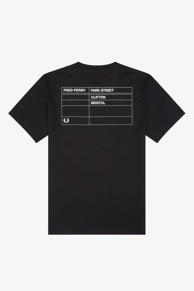 Black Fred Perry Bristol Ringer Men's T Shirts | PH 1635LISH